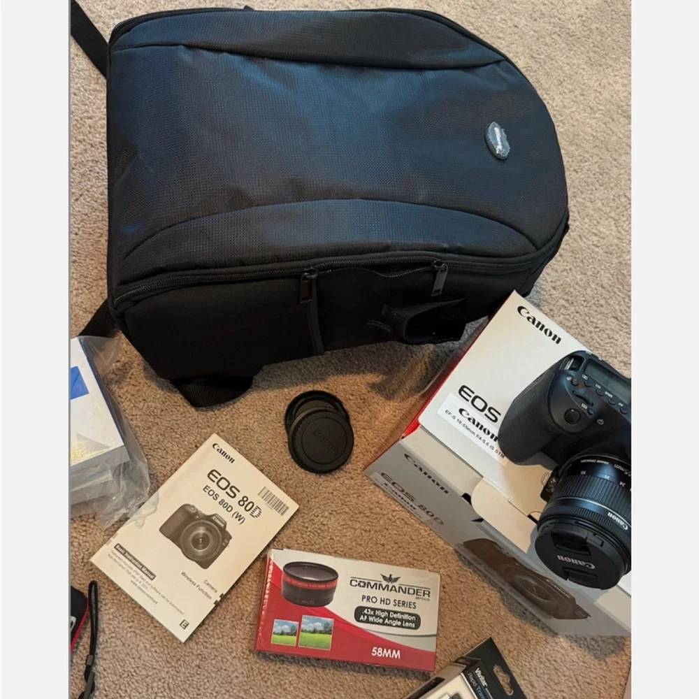 Canon EOS 80D camera EF-S 18-55mm f/4-5.6 STM kit